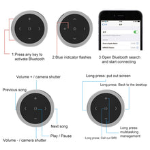 Load image into Gallery viewer, Car Wireless Bluetooth Controller Mobile Phone Multimedia Multi-functional Steering Wheel Remote Controller, RXW-1 (Black), RXW-1 (Silver)