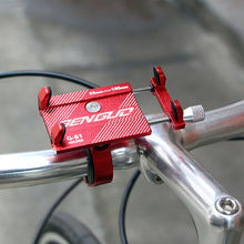 Load image into Gallery viewer, Motorcycle Handlebar Aluminum Alloy Phone Bracket, Handlebar Aluminum Alloy Phone Bracket