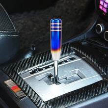 Load image into Gallery viewer, Universal Long Strip Shape Car Gear Shift Knob Modified Shifter Lever Knob, Length: 13cm, Length: 13cm (Black), Length: 13cm (Purple), Length: 13cm (Gradient Blue), Length: 13cm (Blue), Length: 13cm (Silver Grey), Length: 13cm (Silver), Length: 13cm (R...