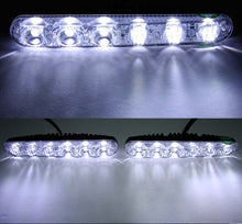 Load image into Gallery viewer, 2 PCS LD-006 5730-6SMD 12W 1200LM 7000K White Light  Daytime Running Light.DC 12V, White Light+12W 1200LM/7000K