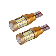 Load image into Gallery viewer, 2 PCS  T15-4014-32SMD + 1CREE  5W 650LM White Light LED Decode Car Clearance Lights Lamp, DC12V（Gold）, 5W 4014-32SMD + 1CREE