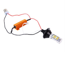 Load image into Gallery viewer, 2 PCS 1156/BA15S/BAU15S 10W 1000 LM 6000K White + Yellow Light DRL&amp;Turn Light with 42 SMD-2835-LED Lamp，DC 12-24V, 1156 42 SMD-2835-LED Lamp