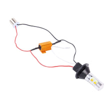 Load image into Gallery viewer, 2 PCS 1156/BA15S/BAU15S 10W 1000LM 6000K White + Yellow Light DRL&amp;Turn Light with 20 SMD-5730-LED Lamps，DC 12-24V, 1156 20 SMD-5730-LED Lamps