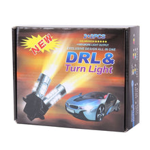 Load image into Gallery viewer, 2 PCS T20/7440 10W 1000LM 6000K White + Yellow Light DRL&amp;Turn Light with 20 SMD-5730-LED Lamps，DC 12-24V, T20 20 SMD-5730-LED Lamps