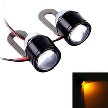 Load image into Gallery viewer, 2 PCS 12V 3W  Eagle Eyes LED Strobe Light For Motorcycle ，Wire Length: 90cm, Wire Length: 90cm