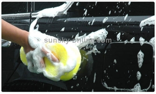 5 PCS Household Cleaning Sponge Yellow Car Wash Sponge With Small Pores, 5 PCS Small Pores Cleaning Sponge