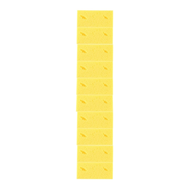 Car Care Wear-resistant Brown Soft Sponge Car Wash Cleaning Pad(Yellow), 5 PCS Wash Cleaning Pad(Yellow)