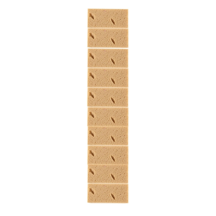 Car Care Wear-resistant Brown Soft Sponge Car Wash Cleaning Pad((Khaki), 5 PCS Wash Cleaning Pad((Khaki)