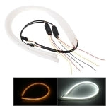 Load image into Gallery viewer, 2 PCS 12V Car Daytime Running Lights Soft Article Lamp, White + Yellow Light, Length: 85cm, 85cm