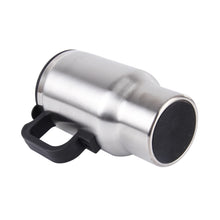 Load image into Gallery viewer, Stainless Steel Electric Smart Mug 12V Car Electric Kettle Heated Mug Car Coffee Cup With Charger Cigarette Lighter Heating Cup Kettle Vacuum Insulated Water Heater Mug, Smart Mug