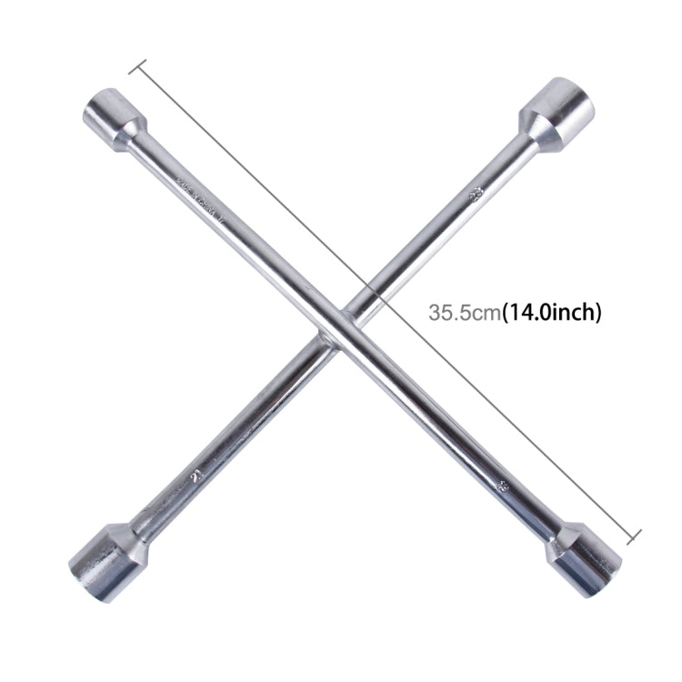 Compact Universal Tire Iron Lug Wrench with 17mm 19mm 21mm 23mm Socket Adapters, Universal 17mm 19mm 21mm 23mm