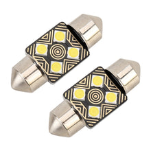 Load image into Gallery viewer, 2 PCS 31mm DC12V / 1.5W / 6000K / 110LM 4LEDs SMD-3030 Car Reading Lamp Dome Light, with Decoder, 31mm