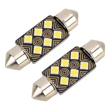 Load image into Gallery viewer, 2 PCS 36mm DC12V / 1.5W / 6000K / 110LM 6LEDs SMD-3030 Car Reading Lamp Dome Light, with Decoder, 36mm