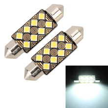 Load image into Gallery viewer, 2 PCS 39mm DC12V / 1.5W / 6000K / 110LM 8LEDs SMD-3030 Car Reading Lamp Dome Light, with Decoder, 39mm