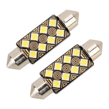 Load image into Gallery viewer, 2 PCS 39mm DC12V / 1.5W / 6000K / 110LM 8LEDs SMD-3030 Car Reading Lamp Dome Light, with Decoder, 39mm