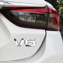 Load image into Gallery viewer, V6 Shape Car Metal Body Decorative Sticker, V6 Shape