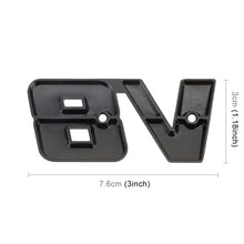 Load image into Gallery viewer, V8 Connect Shape Car Metal Body Decorative Sticker, Size : L, V8 Connect Shape, Size : L (Black), V8 Connect Shape, Size : L (Silver)