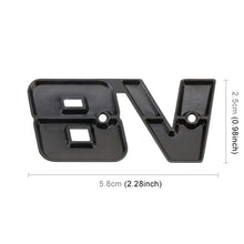 Load image into Gallery viewer, V8 Connect Shape Car Metal Body Decorative Sticker, Size : S, V8 Connect Shape, Size : S (Black), V8 Connect Shape, Size : S (Silver)