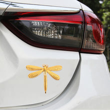 Load image into Gallery viewer, Dragonfly Shape Car Metal Body Decorative Sticker, Dragonfly Shape (Gold), Dragonfly Shape (Silver)