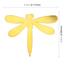 Load image into Gallery viewer, Dragonfly Shape Car Metal Body Decorative Sticker, Dragonfly Shape (Gold), Dragonfly Shape (Silver)