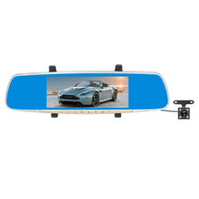 Load image into Gallery viewer, V100 7 inch LCD Touch Screen Rear View Mirror Car Recorder with Separate Camera, 170 Degree Wide Angle Viewing, Support Night Vision / Loop Video / Motion Detection / G-Sensor / TF Card, 7 inch