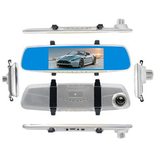 Load image into Gallery viewer, V100 7 inch LCD Touch Screen Rear View Mirror Car Recorder with Separate Camera, 170 Degree Wide Angle Viewing, Support Night Vision / Loop Video / Motion Detection / G-Sensor / TF Card, 7 inch