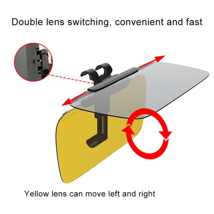 3R-2146 Car Double Side Anti-Glare Dazzling Goggle Driving Mirror Sun Visors, 3R-2146