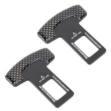 Load image into Gallery viewer, 2 in 1 Car Carbon Fibre Safety Seat Belt Buckle Clip, Seat Belt Buckle Clip