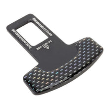 Load image into Gallery viewer, 2 in 1 Car Carbon Fibre Safety Seat Belt Buckle Clip, Seat Belt Buckle Clip