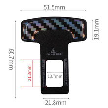 Load image into Gallery viewer, 2 in 1 Car Carbon Fibre Safety Seat Belt Buckle Clip, Seat Belt Buckle Clip