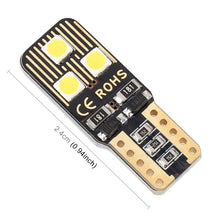 Load image into Gallery viewer, 2 PCS T10 / W5W / 168 / 194 DC12V / 1.6W / 6000K / 110LM 6LEDs SMD-3030 Car Clearance Light, with Decoder, 6LEDs SMD-3030, with Decoder