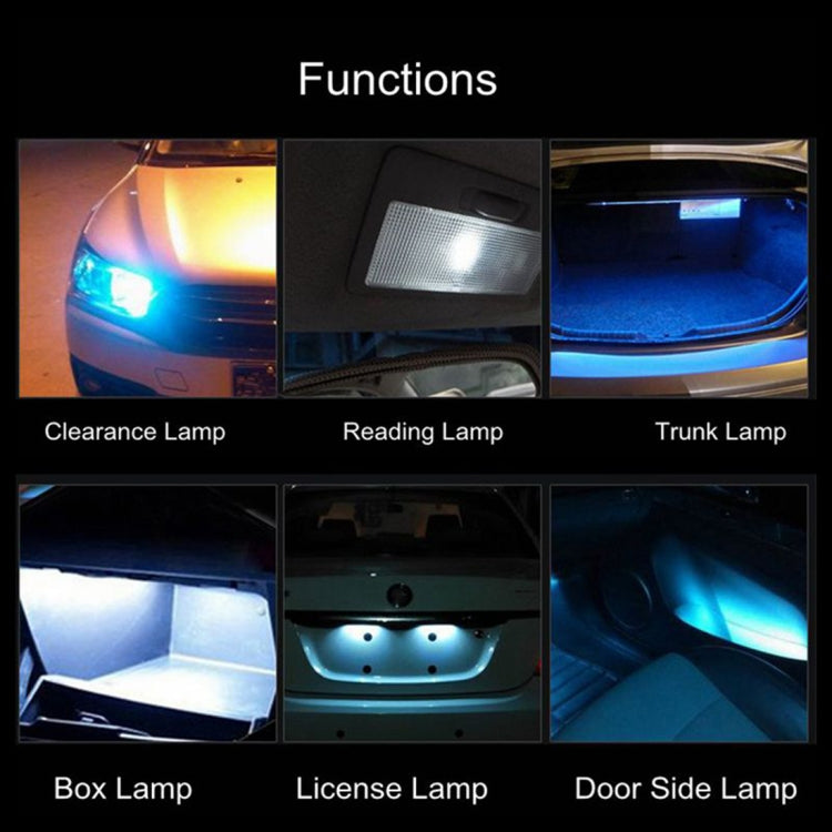 2 PCS T10 / W5W / 168 / 194 DC12V / 1.6W / 6000K / 110LM 6LEDs SMD-3030 Car Clearance Light, with Decoder, 6LEDs SMD-3030, with Decoder