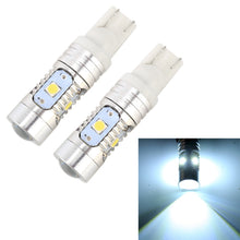 Load image into Gallery viewer, 2 PCS T10 / W5W / 168 / 194 DC12V / 4.5W / 6000K / 360LM 6LEDs SMD-3030 Car Clearance Light, with Projector Lens Light, 6LEDs SMD-3030 , with Projector Lens Light