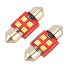 Load image into Gallery viewer, 2 PCS 31mm DC12V / 1.6W / 6000K / 130LM 4LEDs SMD-3030 Car Reading Lamp, 31mm