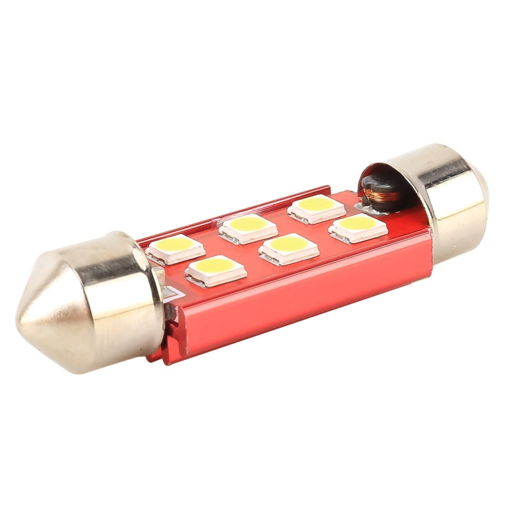 2 PCS 41mm DC12V / 2.2W / 6000K / 130LM 6LEDs SMD-3030 Car Reading Lamp, 41mm