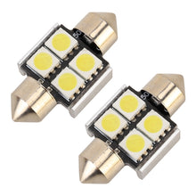 Load image into Gallery viewer, 10 PCS 31mm DC12V / 2W / 7000K / 80LM 4LEDs SMD-5050 Car Reading Lamp, 31mm, 4LEDs SMD-5050