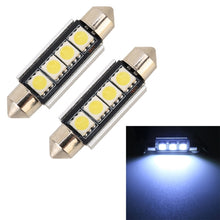 Load image into Gallery viewer, 10 PCS 41mm DC12V / 1.7W / 7000K / 70LM 4LEDs SMD-5050 Car Reading Lamp, 41mm, 4LEDs SMD-5050