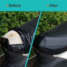Load image into Gallery viewer, Waterproof Motorcycle Black Leather Seat Cover Prevent Bask In Seat Scooter Cushion Protect, Size: L, Length: 55-60cm; Width: 25-35cm, Length: 55-60cm; Width: 25-35cm