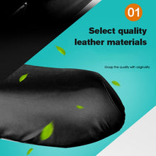 Load image into Gallery viewer, Waterproof Motorcycle Black Leather Seat Cover Prevent Bask In Seat Scooter Cushion Protect, Size: L, Length: 55-60cm; Width: 25-35cm, Length: 55-60cm; Width: 25-35cm