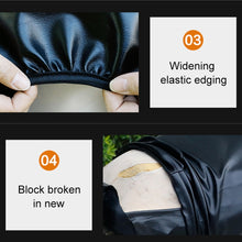Load image into Gallery viewer, Waterproof Motorcycle Black Leather Seat Cover Prevent Bask In Seat Scooter Cushion Protect, Size: L, Length: 55-60cm; Width: 25-35cm, Length: 55-60cm; Width: 25-35cm