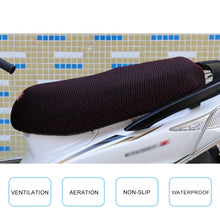 Load image into Gallery viewer, Waterproof Motorcycle Sun Protection Heat Insulation Seat Cover Prevent Bask In Seat Scooter Cushion Protect, Size: XXL, Length: 86- 92cm; Width: 40-56cm, Size: XXL (Black Gold), Size: XXL (Black Red), Size: XXL (Black Blue), Size: XXL (Colour)        ...