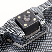 Load image into Gallery viewer, JX-9488 720x540 Effective Pixel NTSC 60HZ CMOS II Universal Waterproof Car Carbon Fiber Rear View Backup Camera with 2W 80LM 5000K White Light 4LED Lamp, DC 12V, Wire Length: 4m, Black (Carbon Fiber )