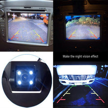 Load image into Gallery viewer, JX-9488 720x540 Effective Pixel NTSC 60HZ CMOS II Universal Waterproof Car Carbon Fiber Rear View Backup Camera with 2W 80LM 5000K White Light 4LED Lamp, DC 12V, Wire Length: 4m, Black (Carbon Fiber )