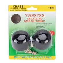 Load image into Gallery viewer, 2 PCS T120 10W 98dB Car Dome Tweeter Audio Loudspeaker Treble Speaker