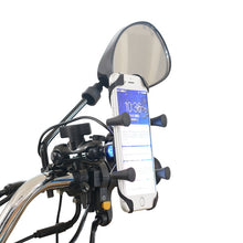Load image into Gallery viewer, Motorcycle X Shape Aluminum Alloy Phone Bracket 5V 2.1A Phone Charger, CS-416A3