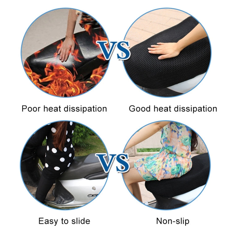 Motorcycle Breathable Sunscreen Double Layer 3D Honeycomb Small Hole Polyester Cushion Mesh, Size: S, Length: 70cm; Width: 50cm, Size: S