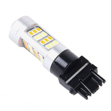 Load image into Gallery viewer, 2 PCS T25/3157 10W 1000 LM 6000K White + Yellow Light Turn Signal Light with 42 SMD-2835-LED Lamps And Len. DC 12-24V, T25 with 42 SMD-2835-LED Lamps