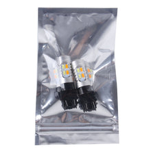 Load image into Gallery viewer, 2 PCS T25/3157 10W 1000 LM 6000K White + Yellow Light Turn Signal Light with 20 SMD-5730-LED Lamps And Len. DC 12-24V, T25 with 20 SMD-5730-LED Lamps