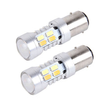 Load image into Gallery viewer, 2 PCS 1157 10W 1000 LM 6000K White + Yellow Light Turn Signal Light with 20 SMD-5730-LED Lamps And Len. DC 12-24V, 1157 with 20 SMD-5730-LED Lamps