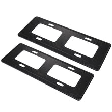 Load image into Gallery viewer, 2 PCS Car License Plate Carbon Fiber Bracket Frame Holder Stand Mount(Black), Carbon Fiber